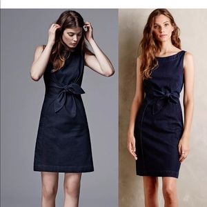 NWT Holding Horses denim dress tie waist size 10